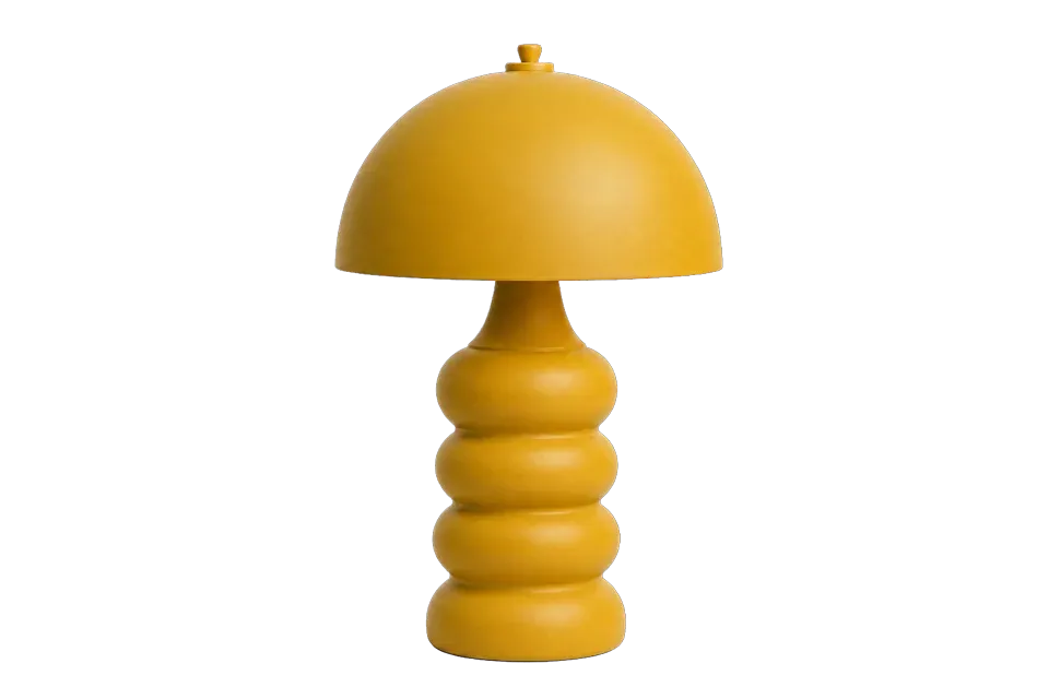 A yellow lamp with its background removed